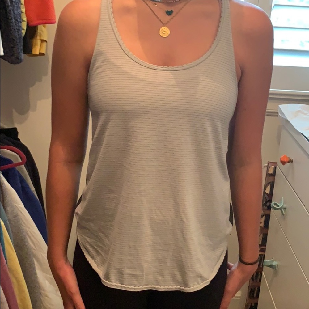 Lulu lemon light and dark grey tank top